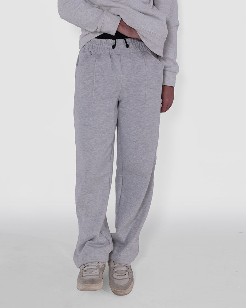 COZY STRAIGHT PANT - GREY